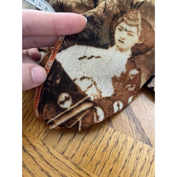 RARE JEAN PAUL GAULTIER MAILLE LONG SLEEVE MESH TOP MED JAPANESE GEISHA ASIAN - Picture 12 of 12